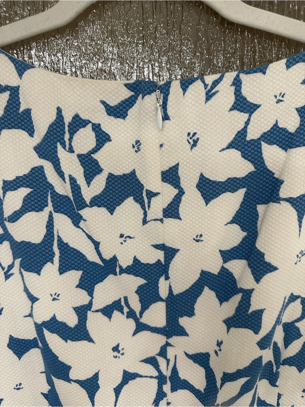 Talbots Blue and White Floral Shift Dress - Picture 11 of 15
